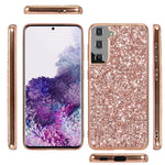For Samsung Galaxy S24 Case Electroplating TPU Frame + PC Back Smartphone Cover