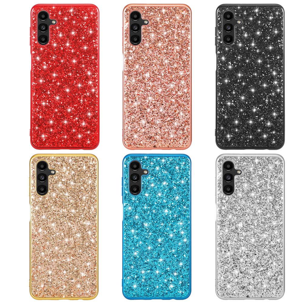 Til Samsung Galaxy A15 5G Cover Glitter Elektrogalvaniseret TPU Ramme PC Bagcover