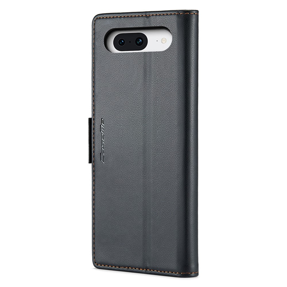 CASEME 023 Google Pixel 8a Läderfodral RFID - Svart