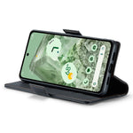 CASEME 023 Google Pixel 8a Läderfodral RFID - Svart
