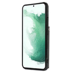 For Samsung Galaxy S21+ 5G Case PU+TPU Card Bag Cell Phone Case with 2 Straps