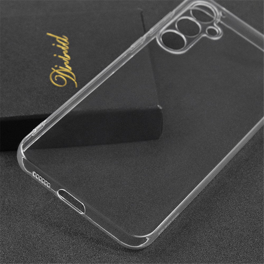 For Samsung Galaxy A35 5G TPU Case Anti-scratch Precise Lens Cutout Phone Back Cover- Transparent