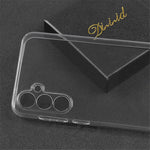 For Samsung Galaxy A35 5G TPU Case Anti-scratch Precise Lens Cutout Phone Back Cover- Transparent