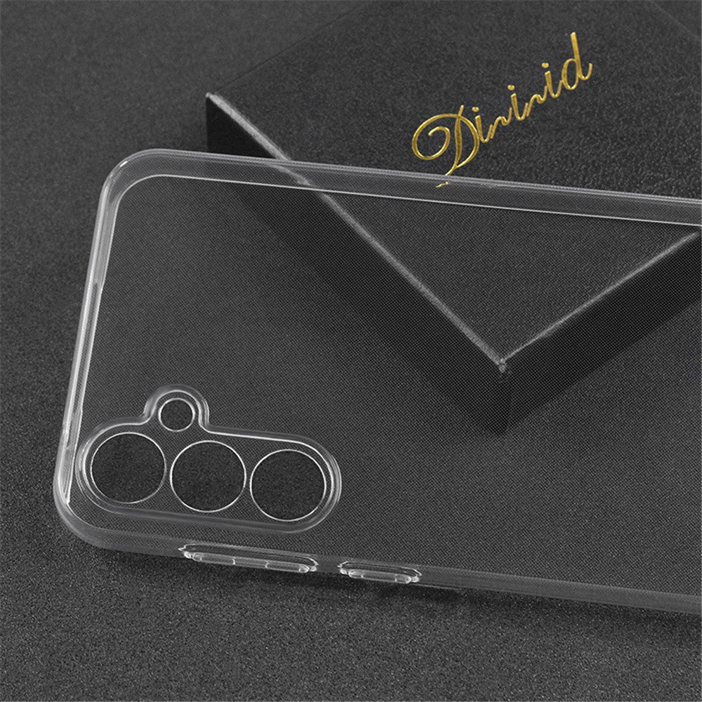 For Samsung Galaxy A35 5G TPU Case Anti-scratch Precise Lens Cutout Phone Back Cover- Transparent