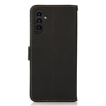 KHAZNEH Til Samsung Galaxy A55 5G Etui Ægte Koskind+TPU RFID Blokerende Pung Cover