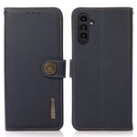 KHAZNEH Til Samsung Galaxy A55 5G Etui Ægte Koskind+TPU RFID Blokerende Pung Cover