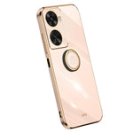 XINLI For Huawei nova 11 SE / nova 12 SE 4G Phone Case Electroplating Gold Edge Cover with Kickstand