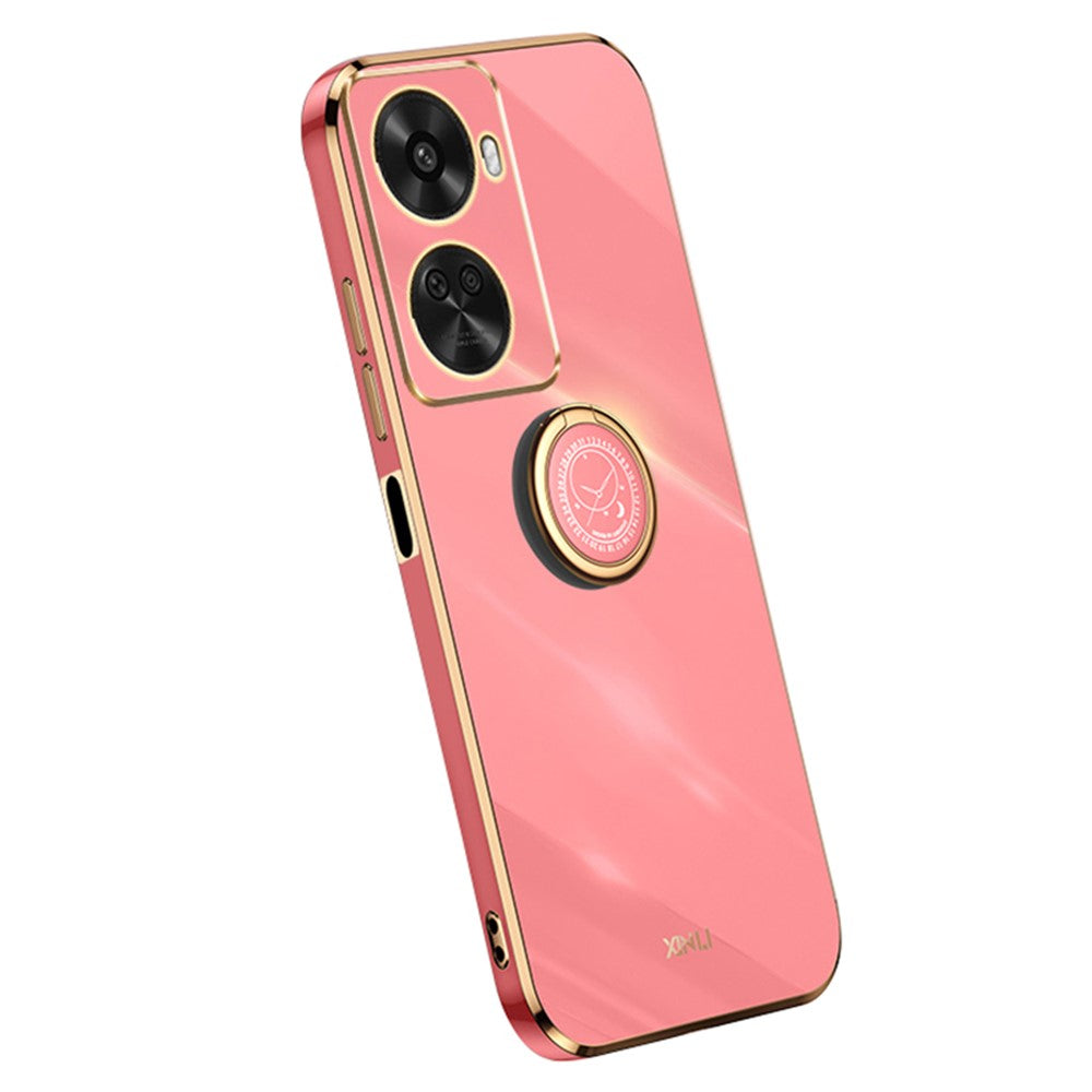 XINLI For Huawei nova 11 SE / nova 12 SE 4G Phone Case Electroplating Gold Edge Cover with Kickstand
