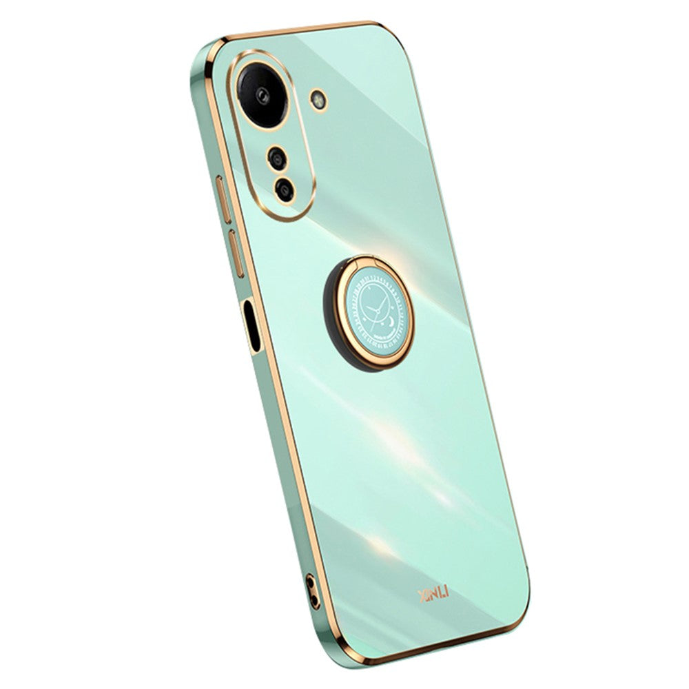 XINLI For Xiaomi Redmi 13C 4G / Poco C65 4G Case with Ring Holder Kickstand Soft TPU Phone Cover
