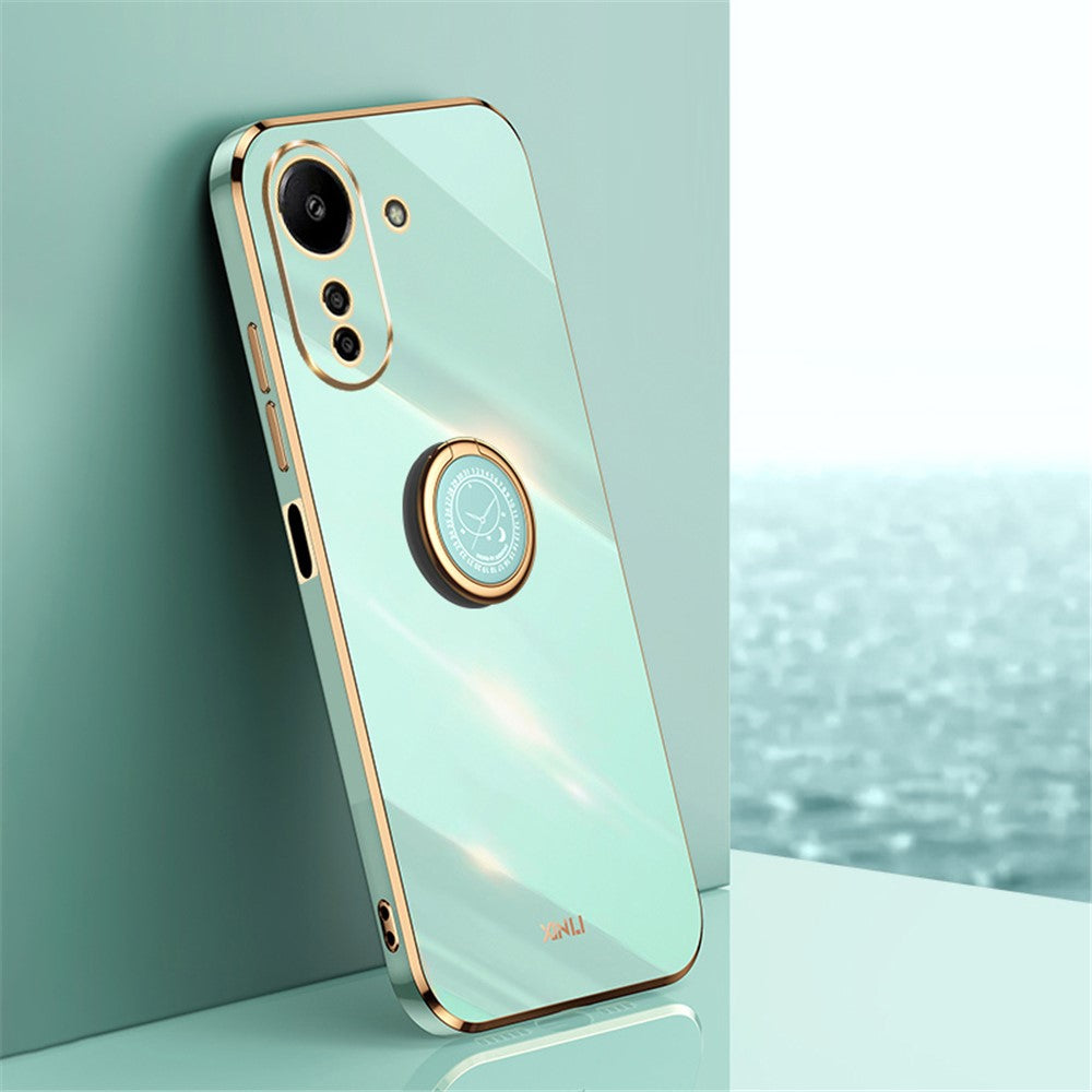 XINLI For Xiaomi Redmi 13C 4G / Poco C65 4G Case with Ring Holder Kickstand Soft TPU Phone Cover