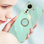 XINLI For Xiaomi Redmi 13C 4G / Poco C65 4G Case with Ring Holder Kickstand Soft TPU Phone Cover