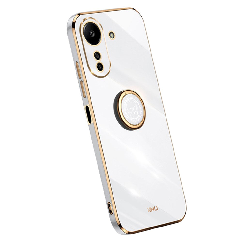 XINLI For Xiaomi Redmi 13C 4G / Poco C65 4G Case with Ring Holder Kickstand Soft TPU Phone Cover