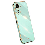 XINLI For Xiaomi Redmi 13C 4G / Poco C65 4G Case Electroplated Gold Edges Phone Cover