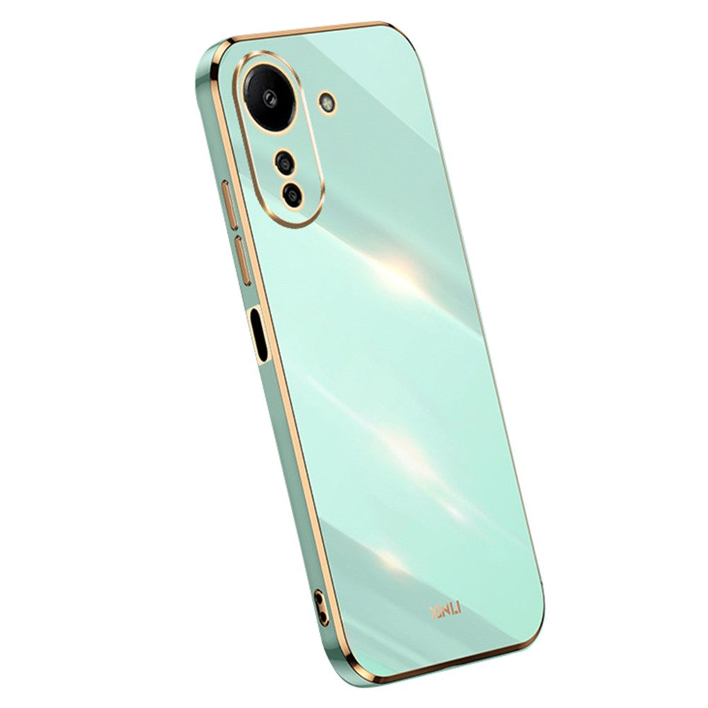 XINLI For Xiaomi Redmi 13C 4G / Poco C65 4G Case Electroplated Gold Edges Phone Cover