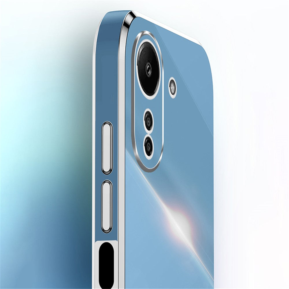 XINLI For Xiaomi Redmi 13C 4G / Poco C65 4G Case Electroplated Gold Edges Phone Cover