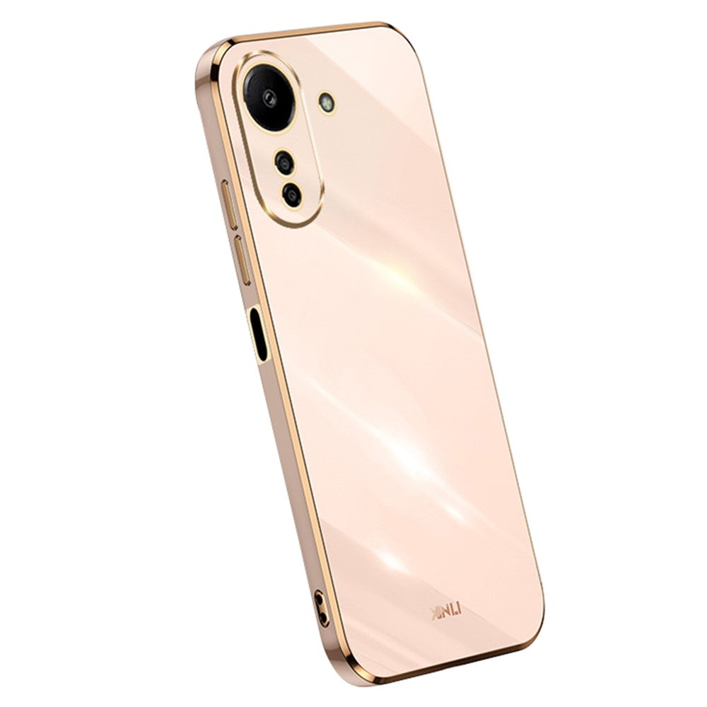 XINLI For Xiaomi Redmi 13C 4G / Poco C65 4G Case Electroplated Gold Edges Phone Cover