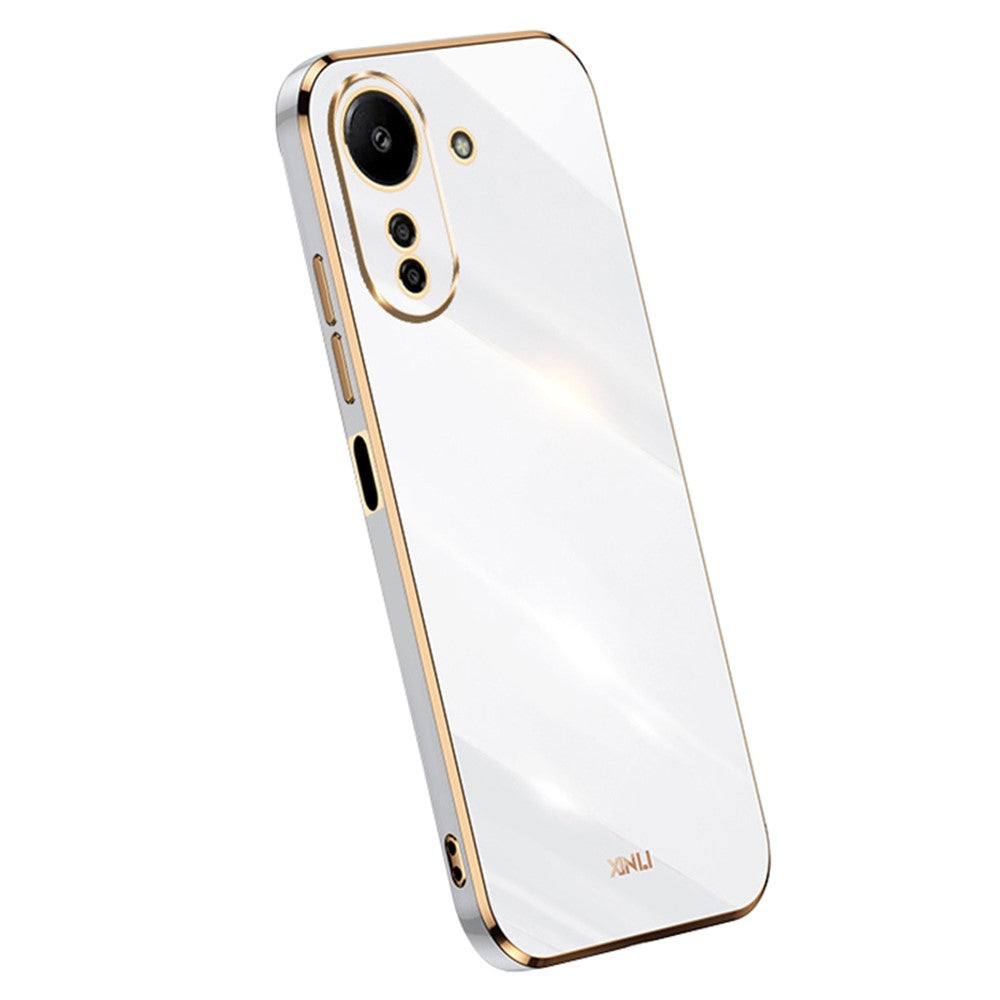 XINLI For Xiaomi Redmi 13C 4G / Poco C65 4G Case Electroplated Gold Edges Phone Cover