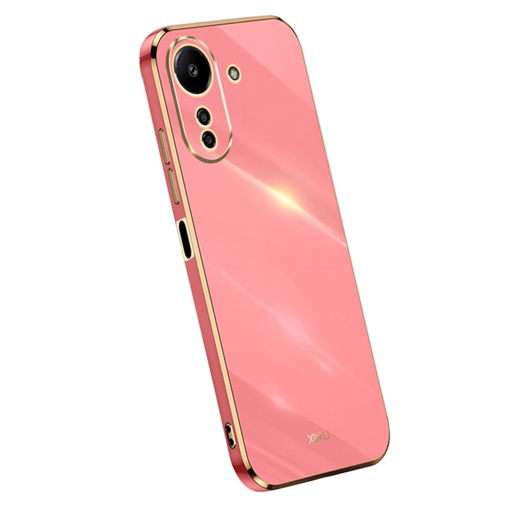 XINLI For Xiaomi Redmi 13C 4G / Poco C65 4G Case Electroplated Gold Edges Phone Cover