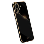 XINLI For Xiaomi Redmi 13C 4G / Poco C65 4G Case Electroplated Gold Edges Phone Cover