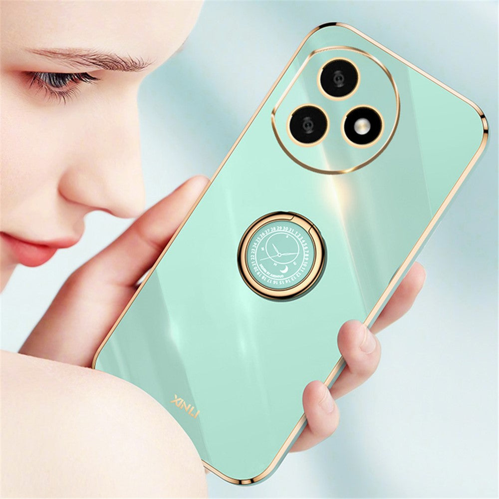 XINLI For Honor X50i+ 5G TPU Case with Kickstand Rotatable Ring Holder