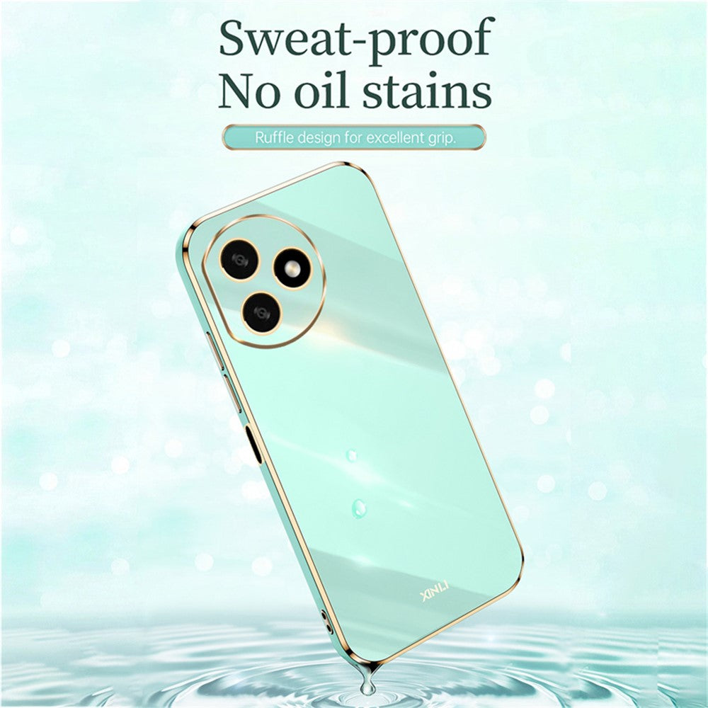 XINLI For Honor X50i+ 5G Phone Case Electroplating Soft TPU Anti-Scratch Cover