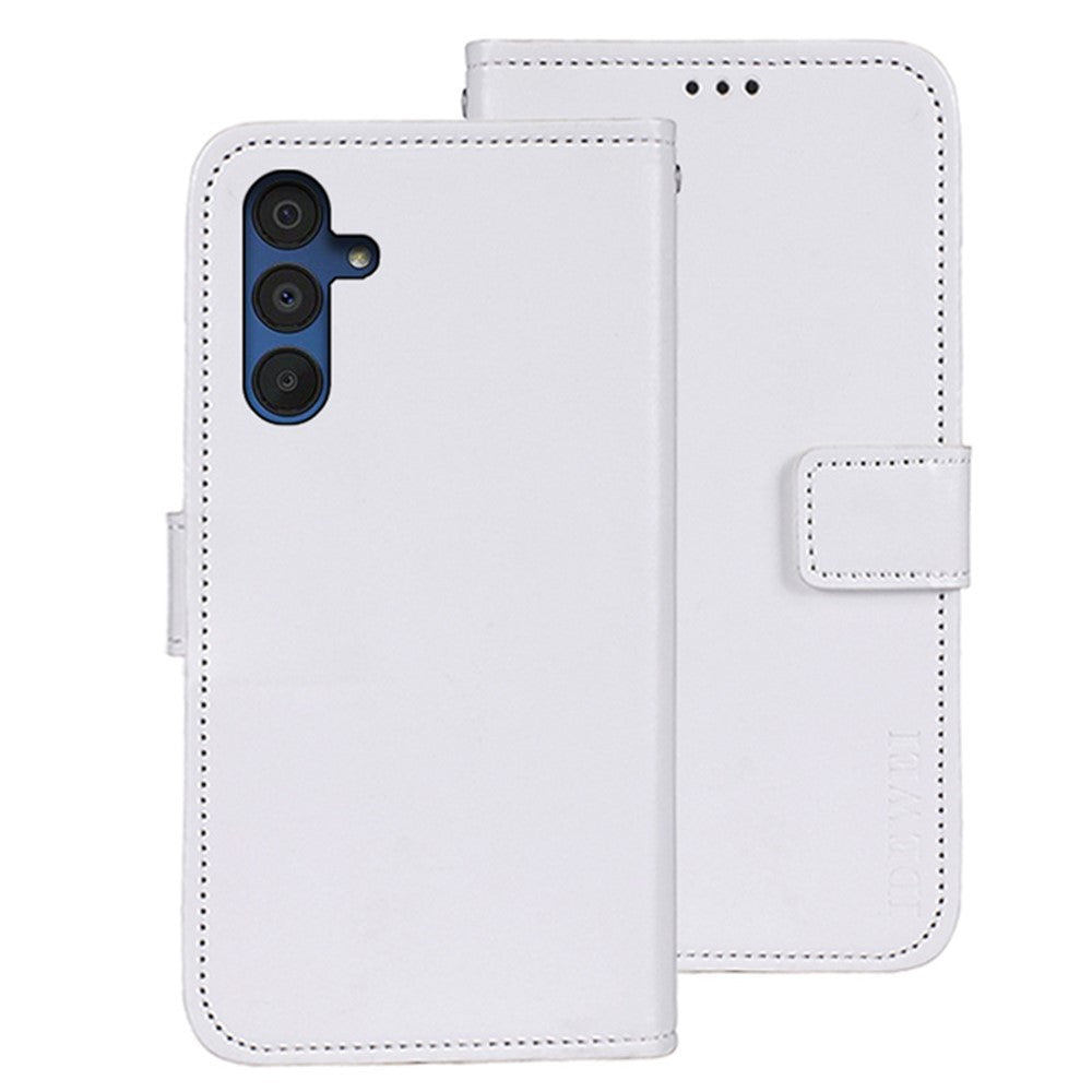 IDEWEI til Samsung Galaxy A15 5G Cover med Crazy Horse Tekstur i Læder Tegnebog