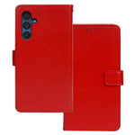 IDEWEI Til Samsung Galaxy A15 5G Lædercover med Crazy Horse Tekstur, Pung og Stand