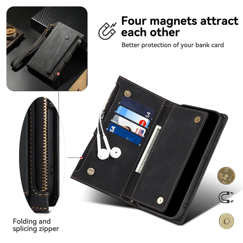 ESEBLE Star Series Til Samsung Galaxy A55 5G Cover med Rem Læder Etui Stand