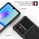 For Samsung Galaxy A05s 4G Case ZM02 Drop-proof PU+TPU Cover with Card Slot