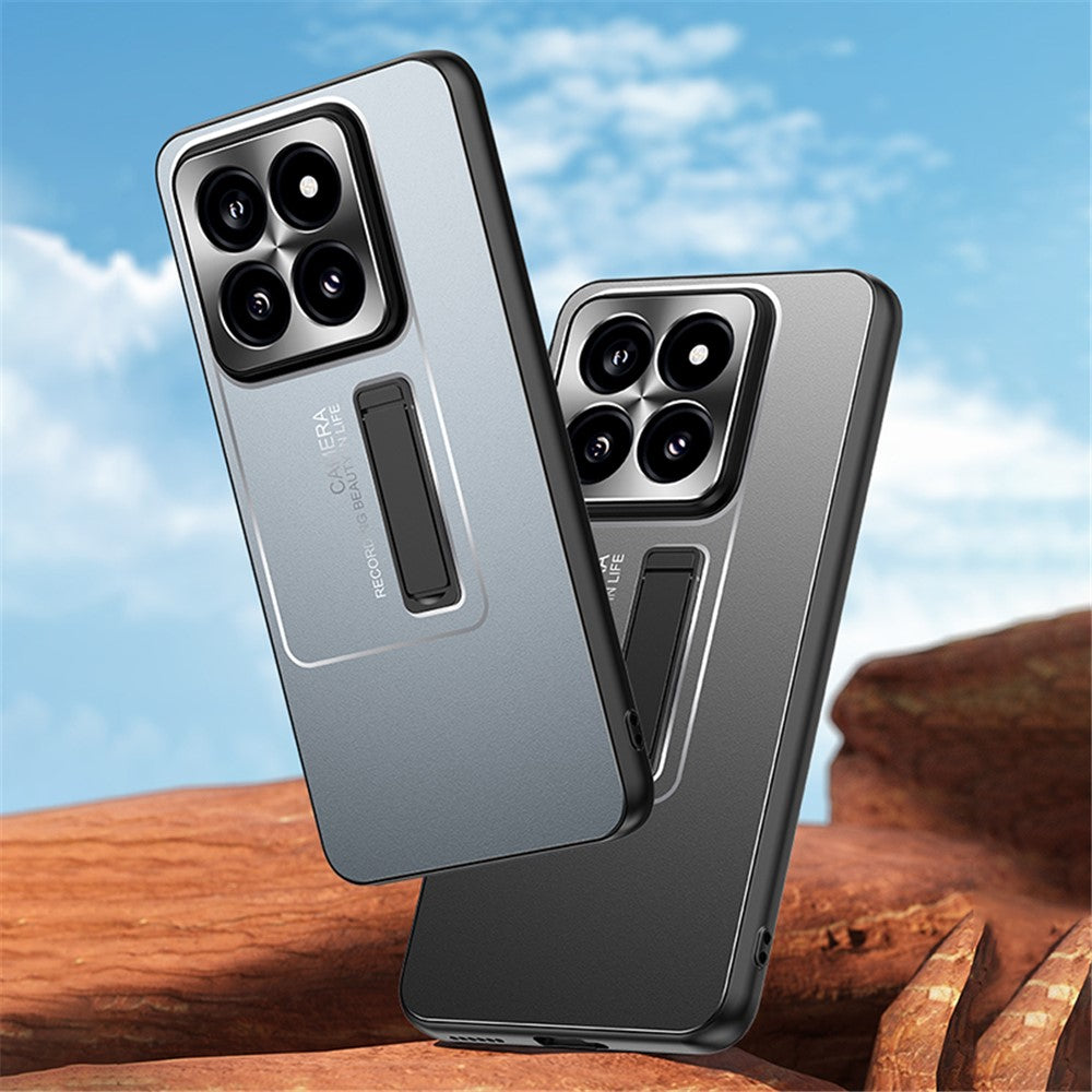 For Xiaomi 14 Back Case Enhanced Hard PC Phone Protective Cover with Kickstand