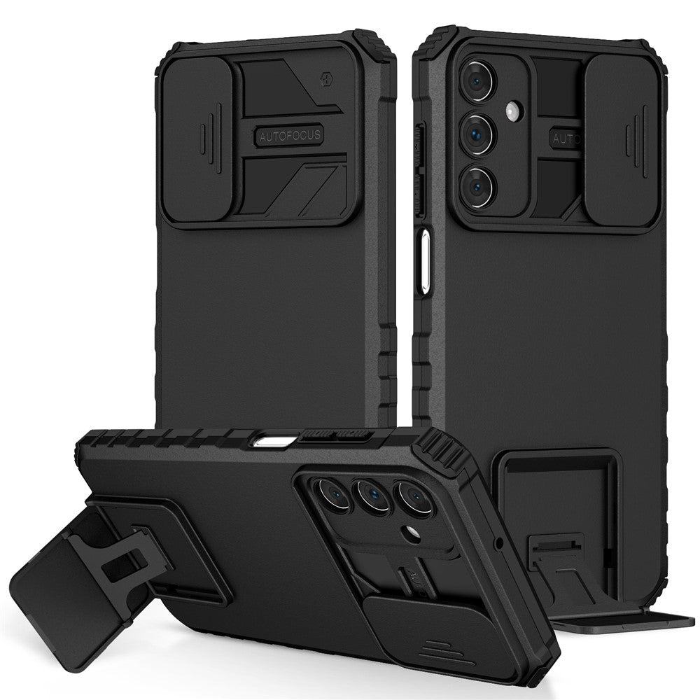 Til Samsung Galaxy A15 5G Telefoncover Skydekameralinsebeskyttelse Støttefod