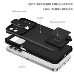 Til Samsung Galaxy A15 5G Telefoncover Skydekameralinsebeskyttelse Støttefod