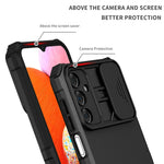 Til Samsung Galaxy A15 5G Telefoncover Skydekameralinsebeskyttelse Støttefod