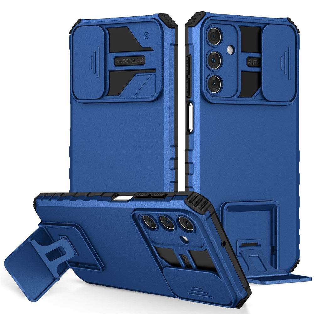 Til Samsung Galaxy A15 5G Telefoncover Skydekameralinsebeskyttelse Støttefod