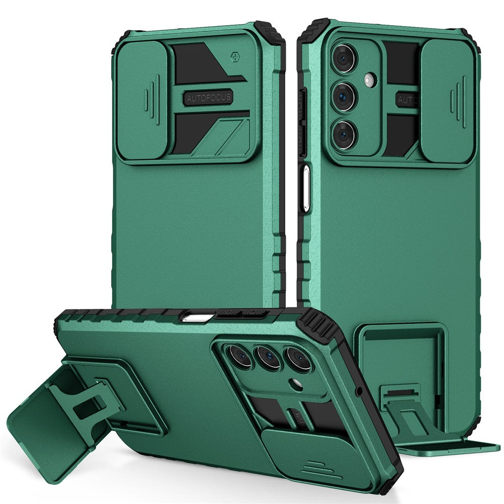 Til Samsung Galaxy A15 5G Telefoncover Skydekameralinsebeskyttelse Støttefod