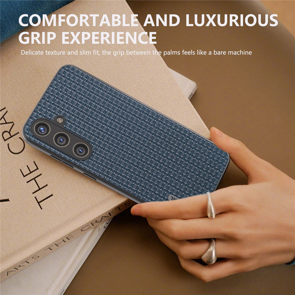 ABEEL For Samsung Galaxy S24 Phone Case Protective Shock Absorption Genuine Cow Leather Cover