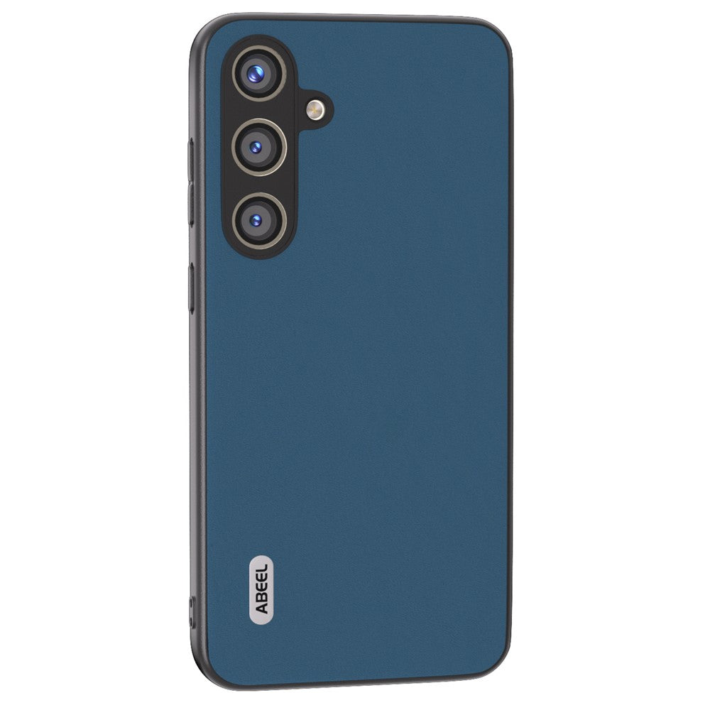 ABEEL For Samsung Galaxy S24+ Phone Case Silky Genuine Cow Leather Skin Shell