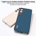 ABEEL For Samsung Galaxy S24+ Phone Case Silky Genuine Cow Leather Skin Shell