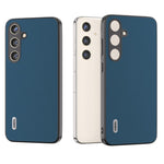 ABEEL For Samsung Galaxy S24+ Phone Case Silky Genuine Cow Leather Skin Shell