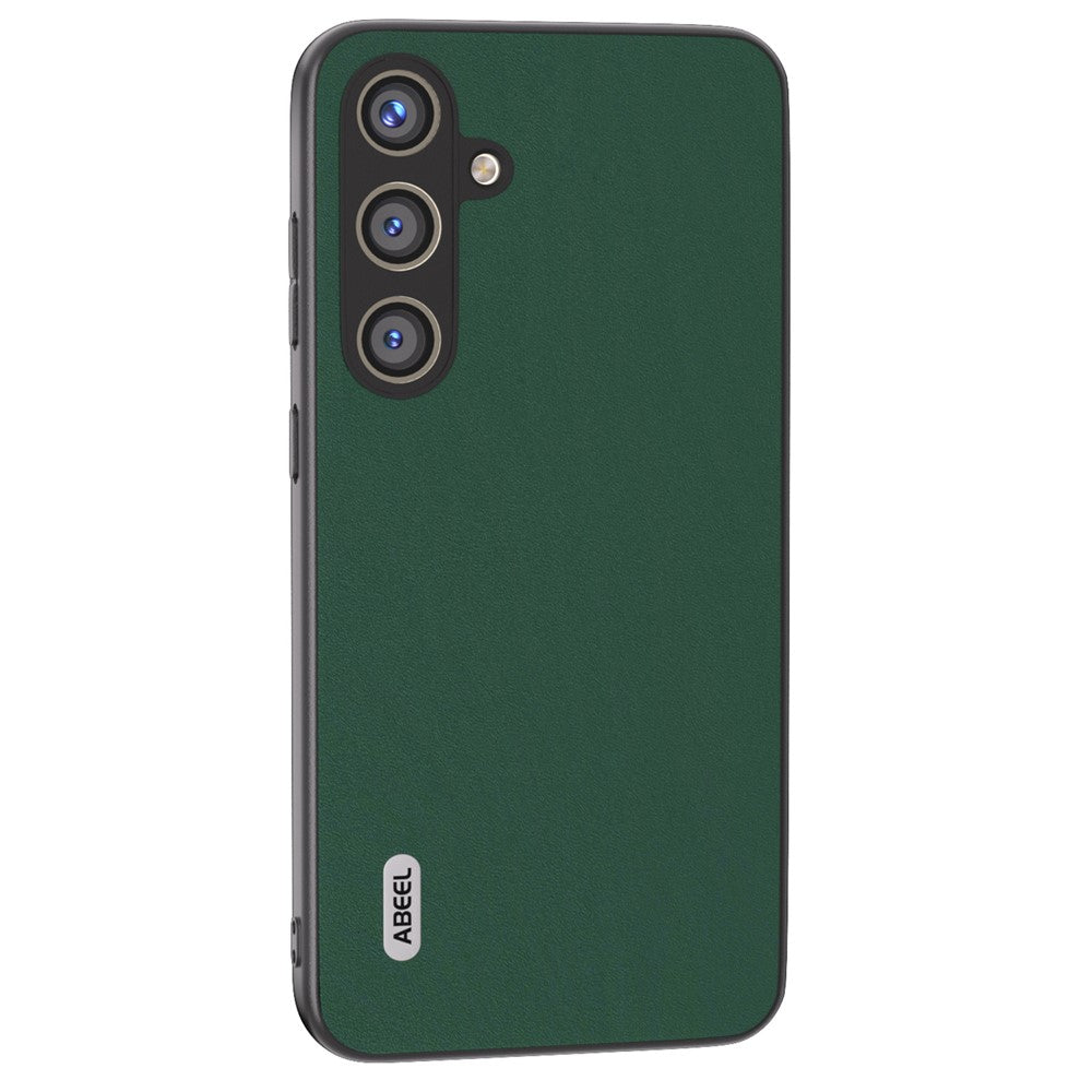 ABEEL For Samsung Galaxy S24+ Phone Case Silky Genuine Cow Leather Skin Shell
