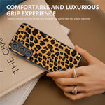 ABEEL For Samsung Galaxy S24+ Leopard Print Leather Case Anti-Scratch Cover