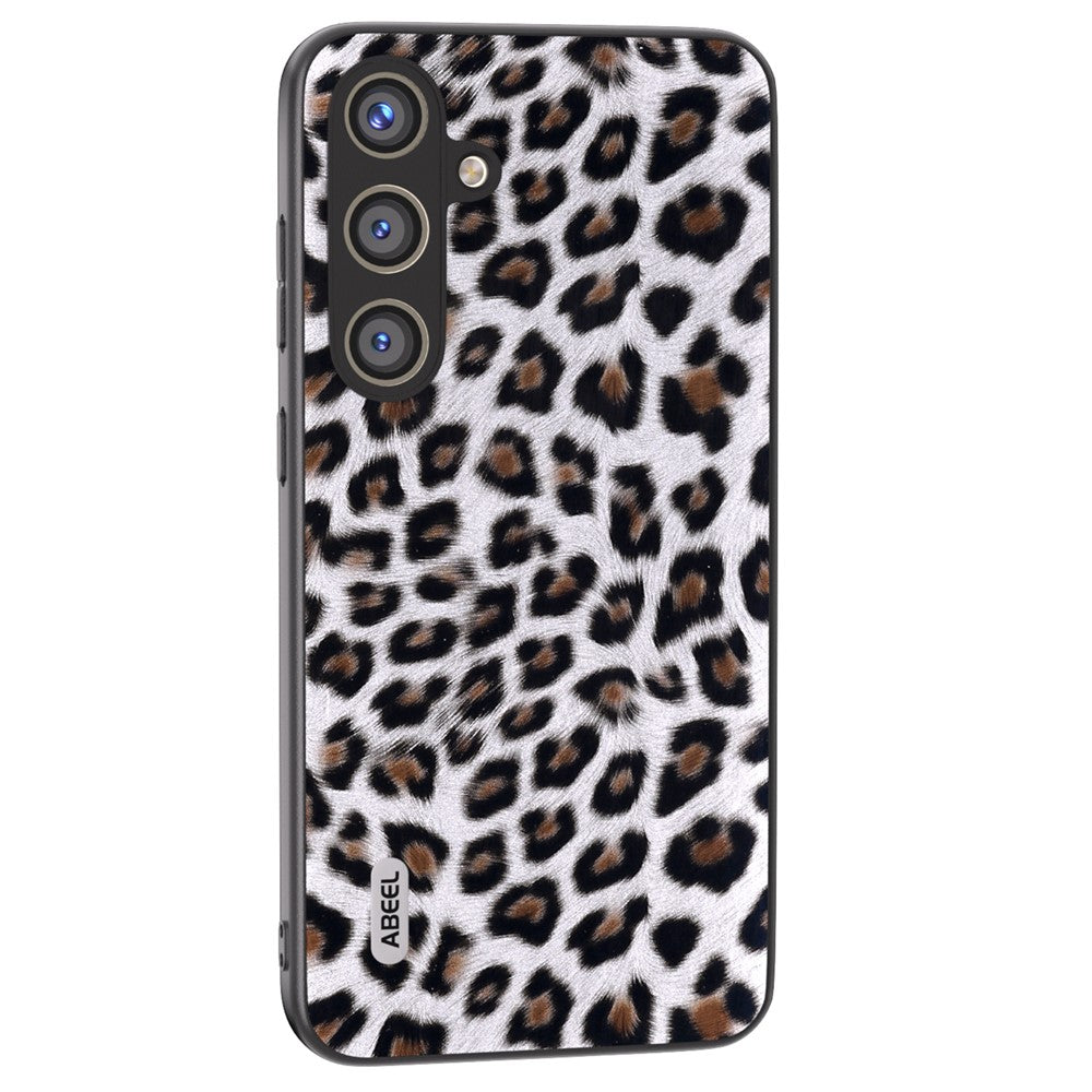 ABEEL For Samsung Galaxy S24+ Leopard Print Leather Case Anti-Scratch Cover