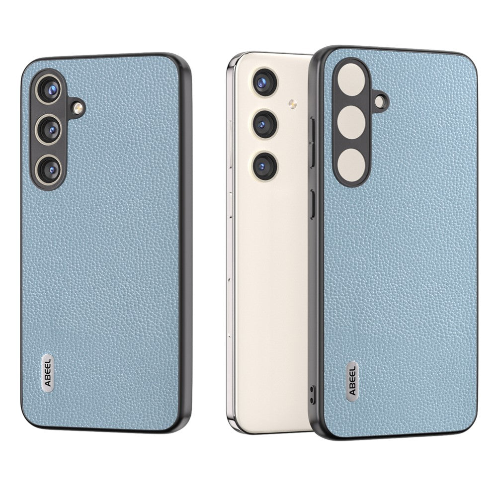 ABEEL Cover til Samsung Galaxy S24 Ægte Koskind Litchi Tekstur