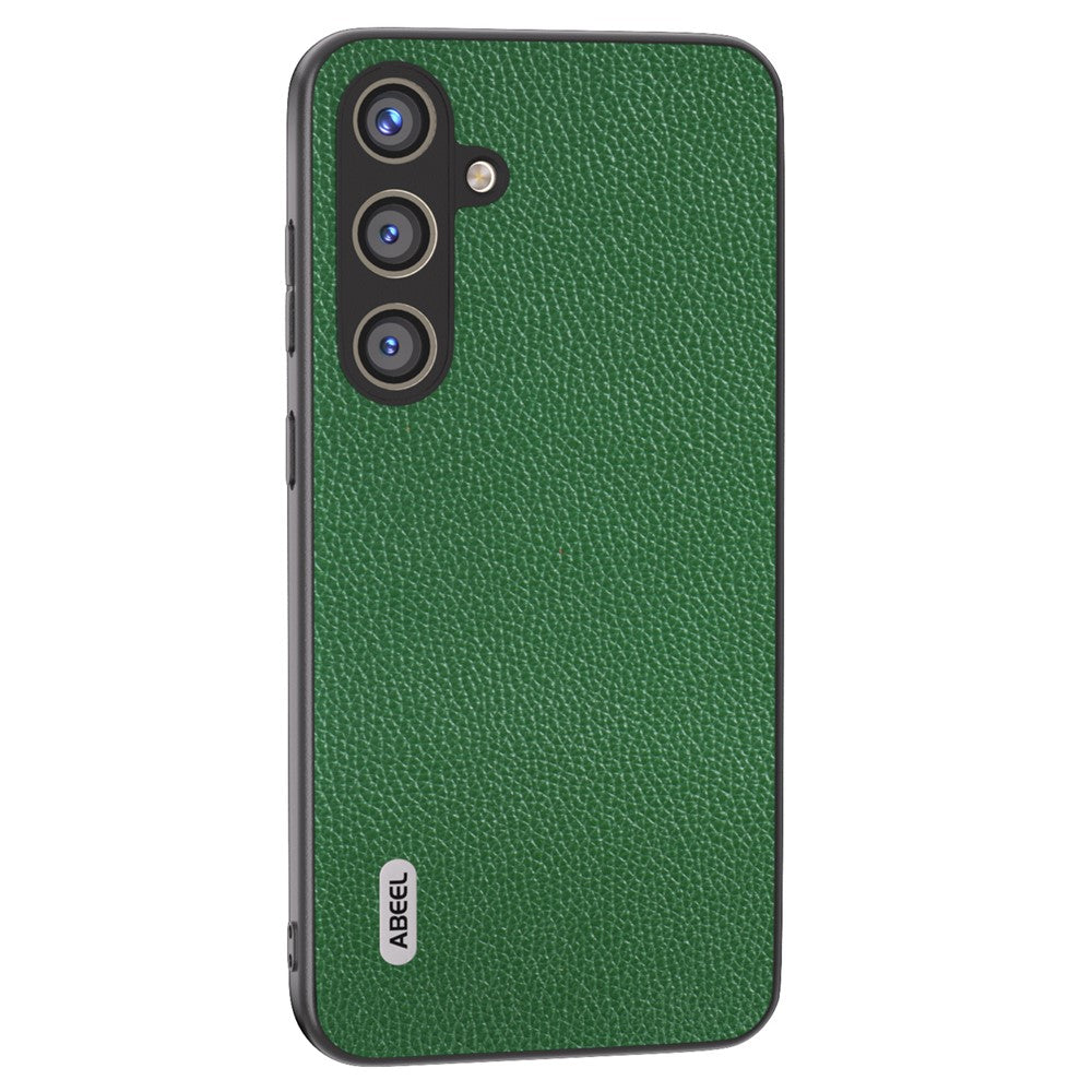 ABEEL Cover til Samsung Galaxy S24 Ægte Koskind Litchi Tekstur