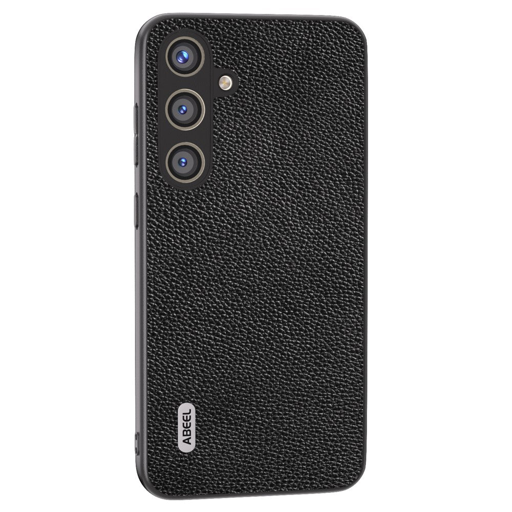 ABEEL Cover til Samsung Galaxy S24 Ægte Koskind Litchi Tekstur