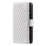 For Samsung Galaxy A55 5G Case Wallet Stand Rhombus Texture Phone Cover with Strap