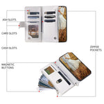 For Samsung Galaxy A55 5G Case Wallet Stand Rhombus Texture Phone Cover with Strap