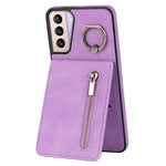 For Samsung Galaxy S21+ 5G Case RFID Blocking PU+TPU Phone Cover with Card Slots