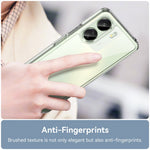 For Xiaomi Redmi 13C 4G / Poco C65 4G Transparent Case Electroplating Buttons (Big Rear Lens Hole)