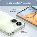 For Xiaomi Redmi 13C 4G / Poco C65 4G Transparent Case Electroplating Buttons (Big Rear Lens Hole)